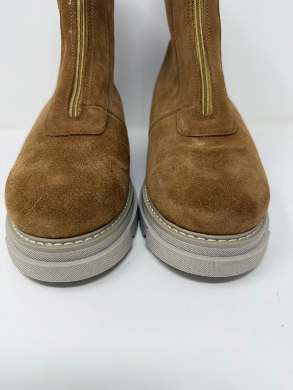 New La Canadienne Delta City Dry Zip Boots Toffee Sz 9.5